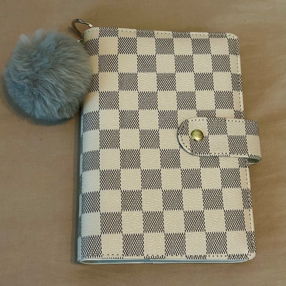 White Checkered  A6 Budget Binder/Planner Bundle - Picture 2 of 8